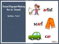 Vowel Digraph Making the 'ar' Sound - Year 1